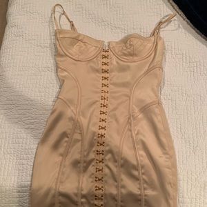 OhPolly cream satin dress